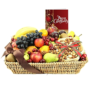 Christmas Gourmet Fruit Basket