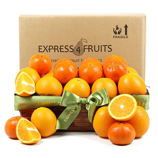 Fresh Sweet Oranges Fruit Basket delivery to uk