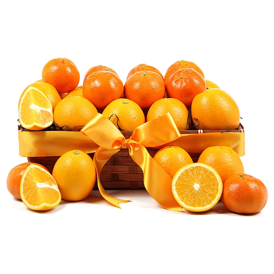 Sweet Fresh Orange Fruit Basket to UK [United Kingdom]